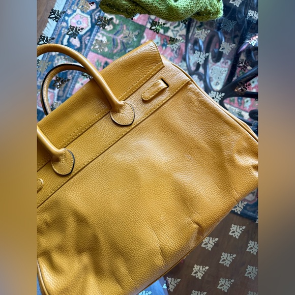 Birkin inspired Mustard yellow bag - Picture 6 of 15